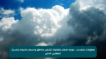 هطولات متعددة.. موجة أمطار متفاوتة تشمل مناطق واسعة بالدولة بتحديث الطقس الأخير